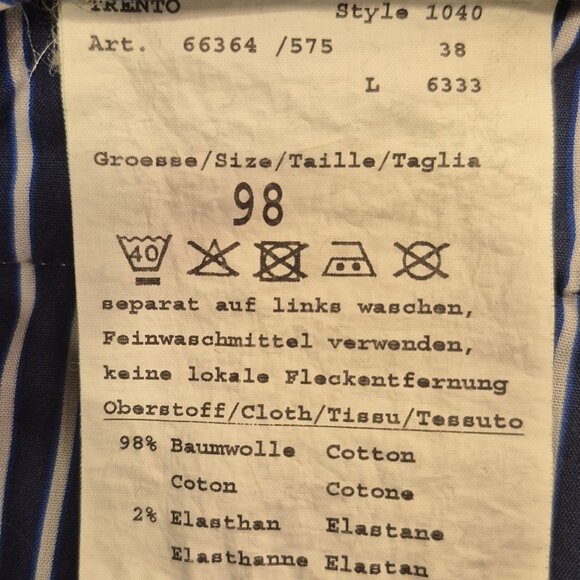 Bugatti 1040 Green Corduroy Pants Chino Style - Picture 14 of 16